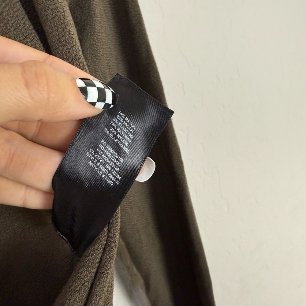 aritzia babaton gaudi matte jersey wrap dress in bark brown - Picture 8 of 10